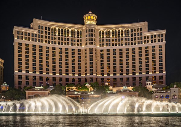 Light show and water fountains