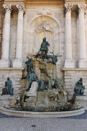 Matthias Fountain at the Hungarian National Gallery