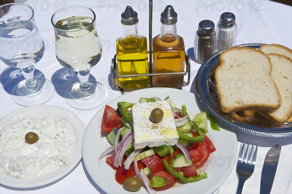 Greek salad with feta