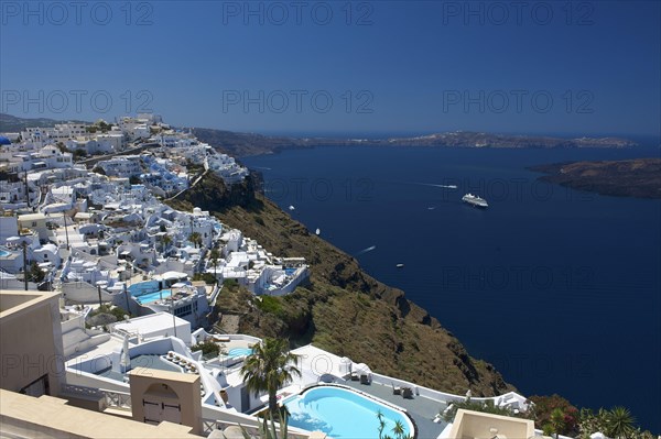 Firostefani and Imerovigli with views of the Caldera