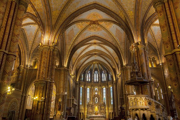 Interior of Matthias Church