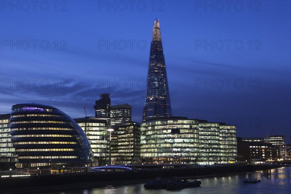 View of the office complex More London Riverside with City Hall