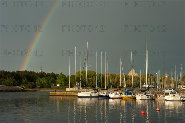 Rainbow over the Pirita marina