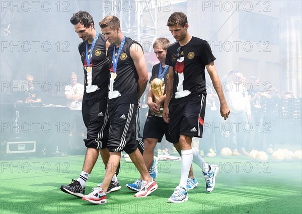 Reception of the German national team after their victory at the FIFA World Cup 2014