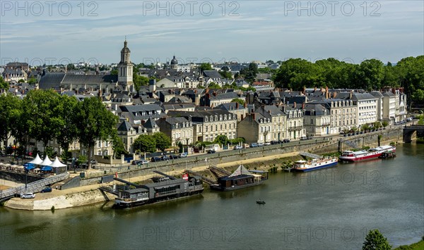 View on river Maine from the ramparts of the castle