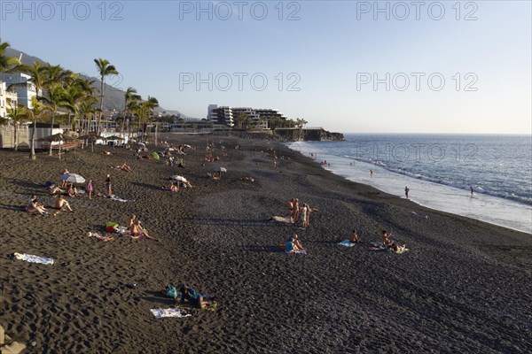 Beach with black sand