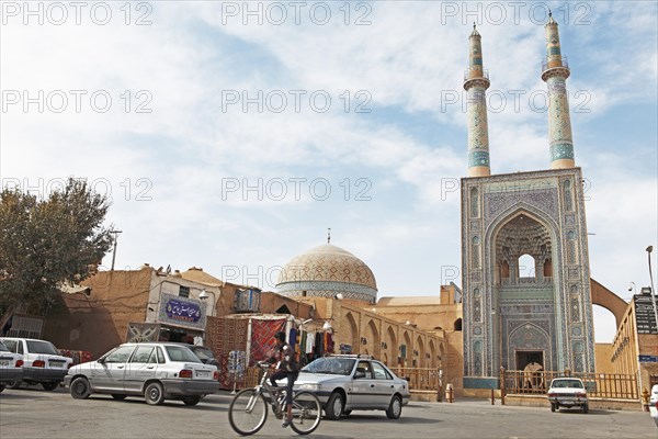 Masjed-i Jame Mosque or Friday Mosque in the historic centre of Yazd