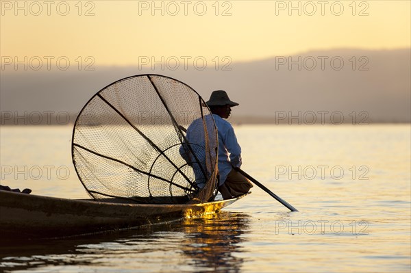 Fisherman in the evening light