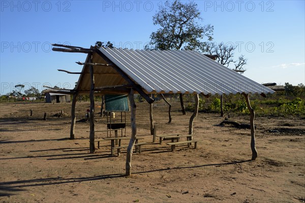 School in the village of the Xavantes people