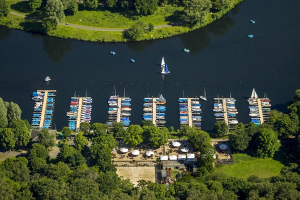 Sailing boat jetty at Lake Kemnade