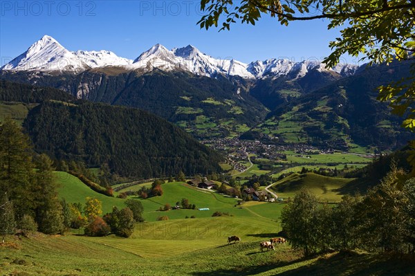 View over Matrei towards the Venediger Group