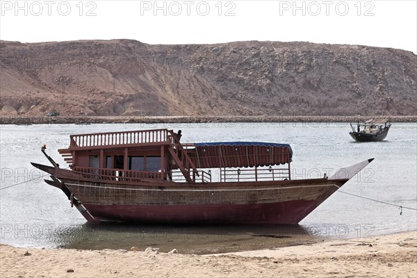 Dhow-ships in the harbour of Sur