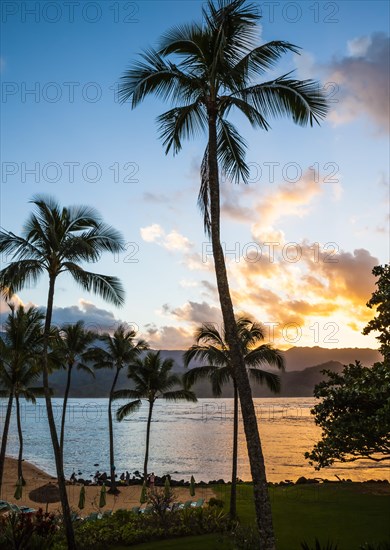 Sunset in Hanalei Bay