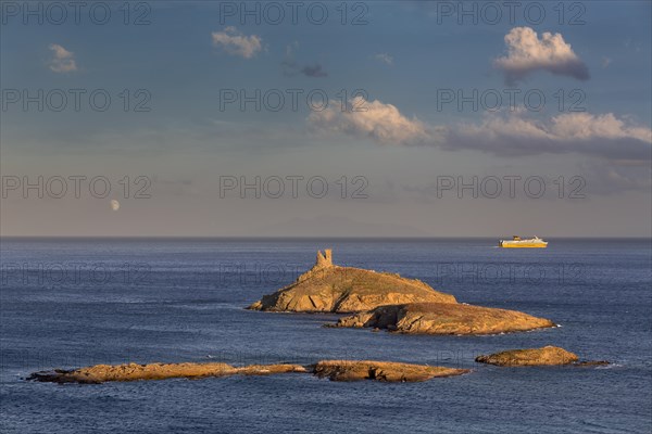 Iles Finocchiarola with a ferry