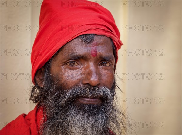 Portrait of an elderly Sadhu from the Kamakhya Temple