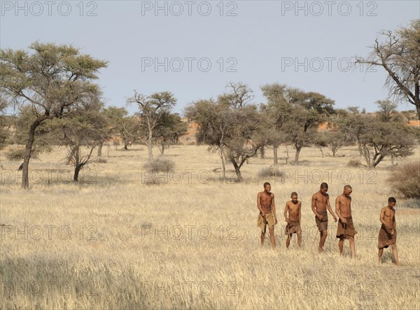 Bushmen in the Kalahari Desert