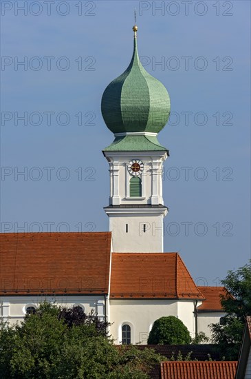 Onion dome of the parish church of St. Urban and Nikolaus