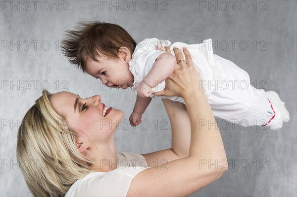 Young mother with baby