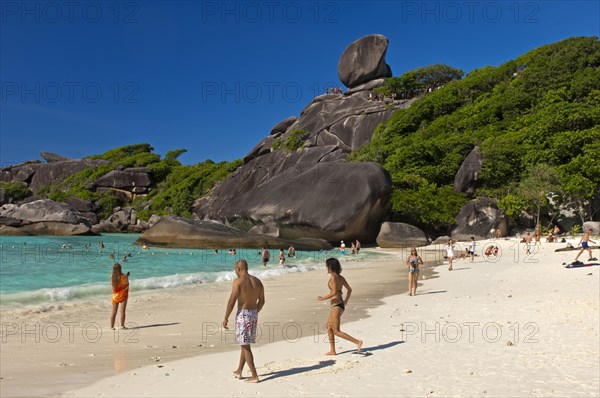 Tourists on Ao Kueak Beach