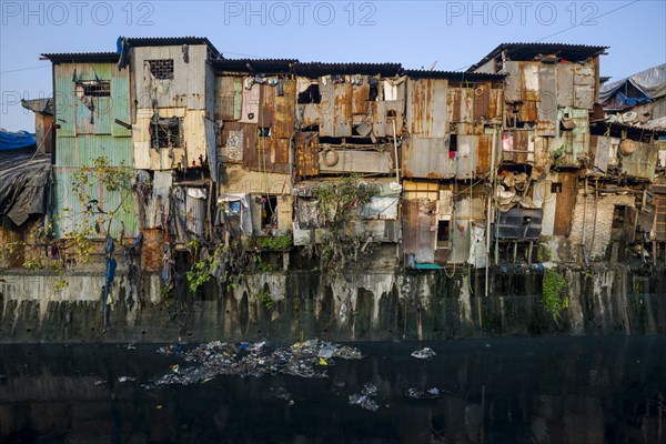 Derelict houses at Dharavi Slum