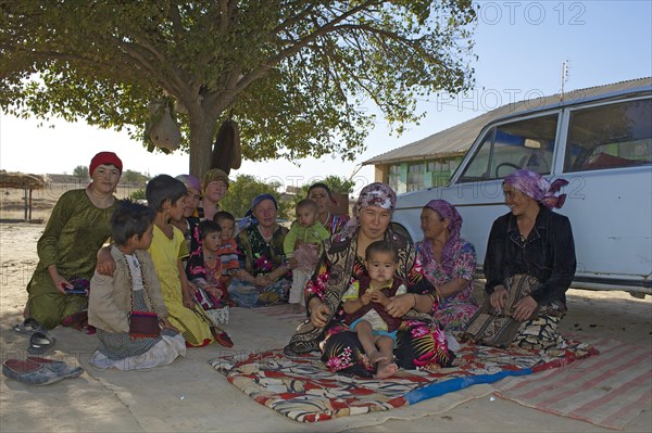 Local women and children