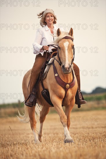 Western rider on Criollo