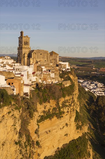 San Pedro church on a limestone crack