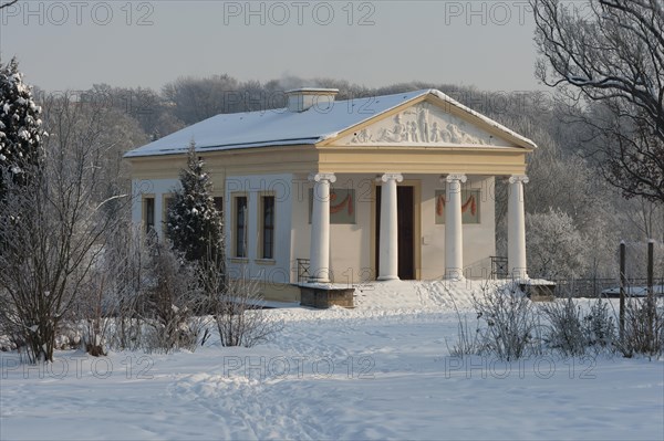 Roman Villa in the snow