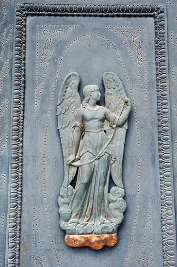 Relief on a church door