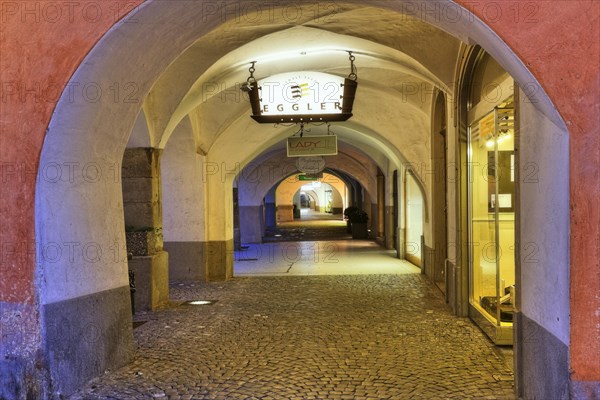 Arcade on Marktplatz square