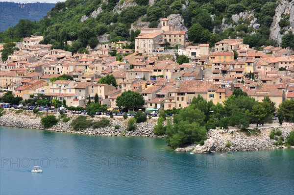 The village of Bauduen at Lac de Sainte-Croix