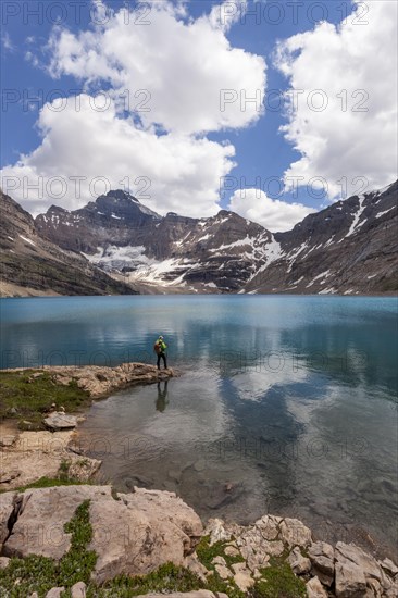 Hiker at Lake McArthur