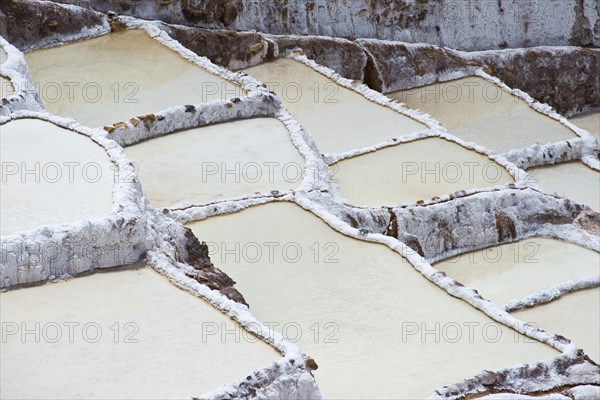 Salt pans on a mountainside