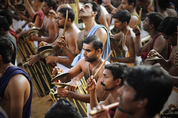 Musicians at Hindu temple festival