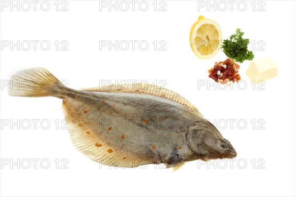 Plaice with butter