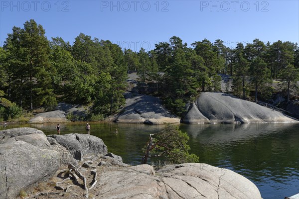 Typical round polished rocks