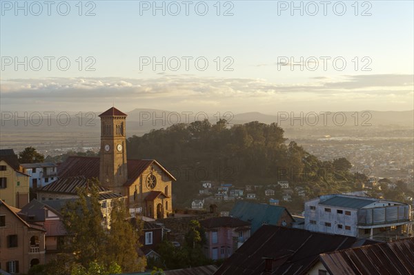 View from the Rova on the Upper Town with church