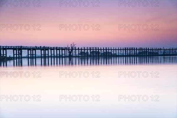 Teak bridge in the evening light