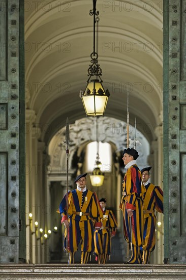 Swiss Guard in St. Peter's Cathedral