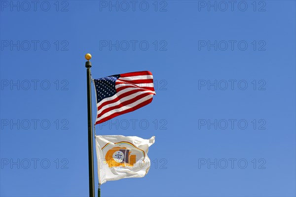 U.S. Flag and Navajo Flag