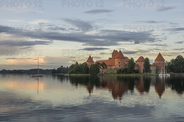 Trakai Island Castle in Lake Galve