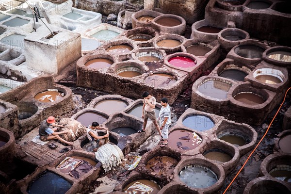 Tanneries where animal hides are traditionally tanned by hand