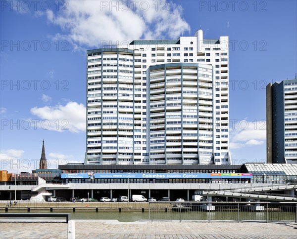 Columbus Center shopping center and residential building