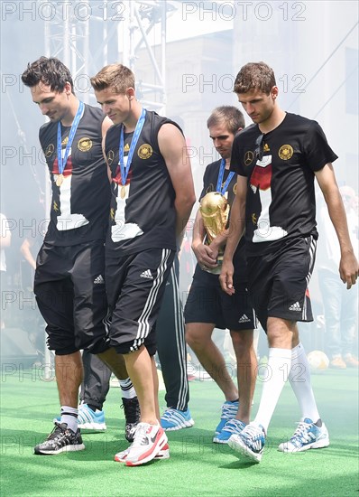 Reception of the German national team after their victory at the FIFA World Cup 2014