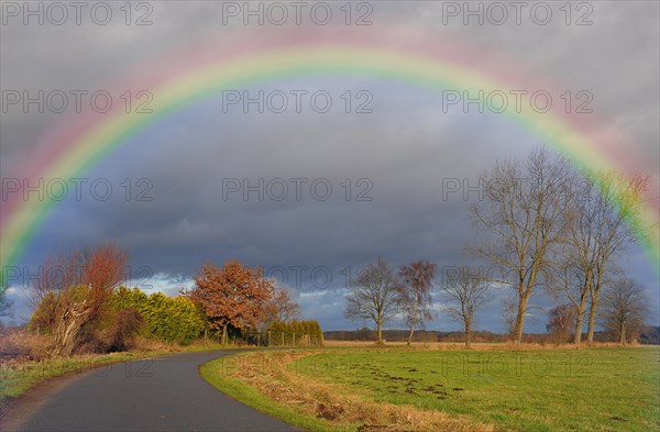 Rainbow in winter