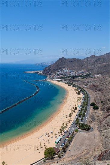 The sandy beach of Playa de las Teresitas