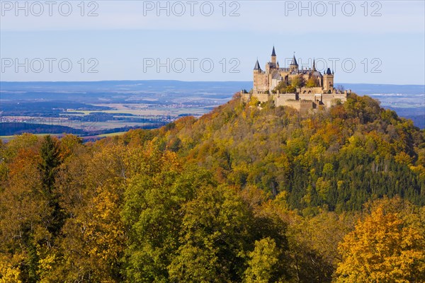 Burg Hohenzollern Castle in autumn