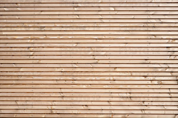 Natural coloured wood sheathing of a holiday house