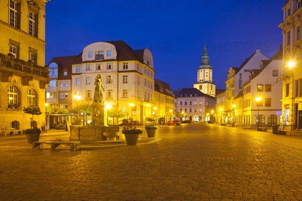 Obermarkt market square with St. Nikolai Church