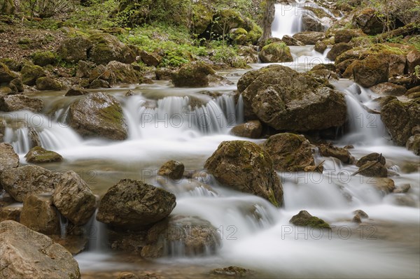 Waterfall in Baerenschuetzklamm gorge